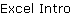 Excel Intro